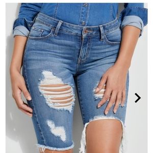 Guess Destructed Bermuda Shorts